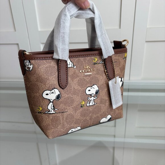 COACH new women's mini city tote bag/crossbody shopping bag - Picture 6 of 8